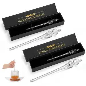 선물 상자가 포함된 호힌 2팩 위스키 우아한 진 유리 제품 버번 좋은 패션 희석용 수도관 컴팩트하고