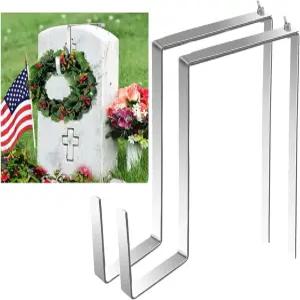 맥봄브 화환은 할로윈 크리스마스 2팩의 문고리 위한 헤드스톤 조절식 걸이의 화환 현관문 있는 위에