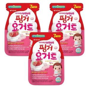 아이배냇 유아간식 핑거 요거트 딸기 20g 3개