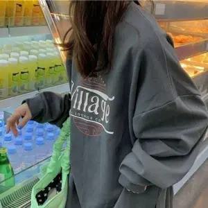 ( )레이디스 플리스 루즈핏 스웨트 루즈핏 긴팔 티셔츠 드레스셔츠 스테디 여성 맨투맨티 봄맨투맨 여성봄