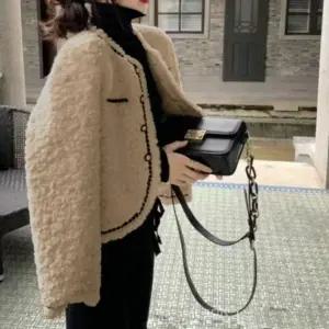 퍼 밍크 여성 숏 간절기 자켓 퍼자켓 봄자켓 여성봄 봄자켓 간절기자켓 아우터 밍크퍼자켓 여성 꽃샘추위