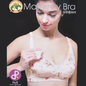 라 B컵 ZF 산전산후 플라워 패턴 노와이어 수유브라 겸용