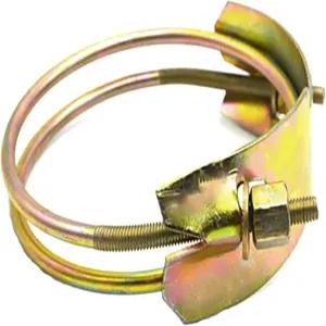 4pcs 2인치 호스 클램프 헤비 듀티 더블 스틸 와이어 수도관