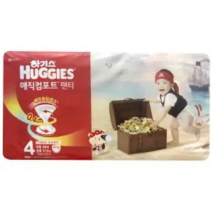 하기스 매직컴포트 팬티 대형 기저귀 4단계 팬티형 공용 46매 1팩