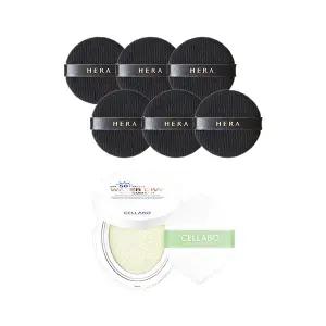 헤라 블랙쿠션 퍼프 6매 + 셀라보 선쿠션 시즌2 23g