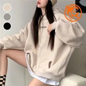 편안한 루즈핏 후드티셔츠 캐주얼 봄가을 기본 스타일 여유로운 아이템