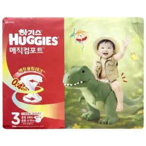 하기스 매직컴포트 밴드 기저귀 3단계 밴드형 중형 공용 68매 1팩