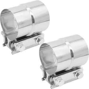 Vechkom 20인치 배기 클램프 겹침 조인트 밴드 슬리브 커플러 20212” 51MM54MM 스테인리스 스틸 304