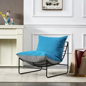 [굿즈트리](주문제작)(리벨리) 1인용 패브릭 안락의자(블루)