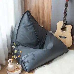 [굿즈트리](주문제작)(리벨리) 1인용 삼각 빈백 소파 (그레이)