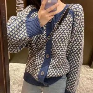 ( )패턴가디건 여성 도톰 니트 겨울 봄 가을 봄 패턴 니트 가을 겨울 가디건