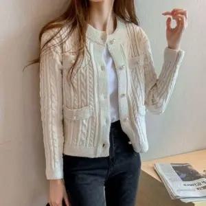 여성용 봄 가을 니트 재킷 오피스룩 데일리 루즈핏 스웨터 봄가디건 가을가디건 여성 부드러운가디건