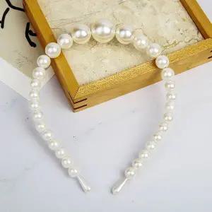 [셀러에이드]빅 진주 ZF 포인트 펄 헤어밴드 머리띠