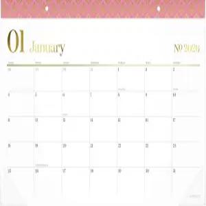 캠브리지 2026 책상 패드 캘린더 월간 17.75인치 x 11인치 컴팩트 워크스타일 코스메틱 핑크(1606-705-26)