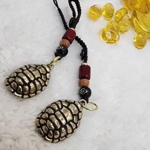 황동 거북이 열쇠고리 미니 키링 재물