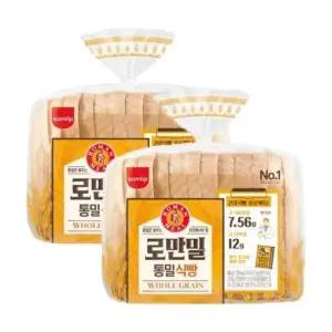 삼립 (오티삼립)로만밀 통밀식빵 2봉 420g