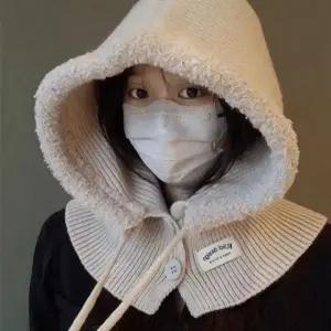 니트 바라클라바 후드 모자 겨울 워머