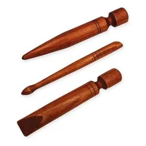 고급 발지압봉 3개입 세트 나무 족봉 3pcs