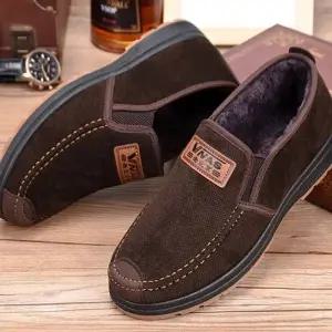 겨울 방한 신발 로퍼 털 보온 슬립온