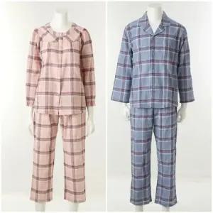 [갤러리아] 커플]와코루 간절기용 면 요루(지지미) 파자마세트 [WPA2512M WPA2512W]