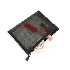 [라일리] Rly 여행 화장품 수납 휴대용 메쉬 파우치 글램핑 차