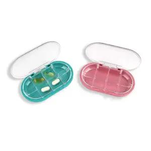 [라일리] Rly 여행 휴대용 알약케이스 교육연수 파견근무 타원형