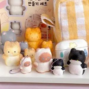 고양이 피규어 키링 만들기 가방 인형