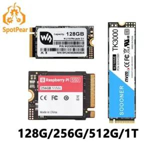 라즈베리 파이5 SSD 2280/2242 128/256/512GB 1TB PCIe - M.2 NVMe 솔리드 스테이트 드라이브