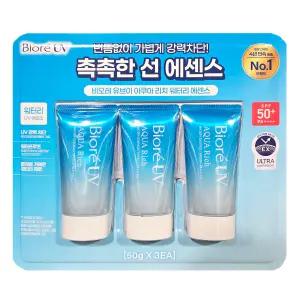 비오레 UV 아쿠아 리치 워터리 에센스 선크림 50ml 3개 코스트코