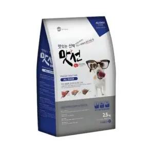 소프트사료 중소형견 전연령 반습식 소프트 사료 작은 알갱이 애견 2.5kg