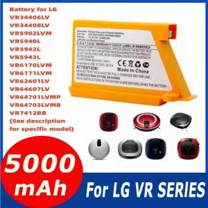 VR6270LVB VR6270LVMB VR63455LV VR6370LVM VR64604LV 로봇 진공 청소기 용 14.4V 5000mAh 배터리