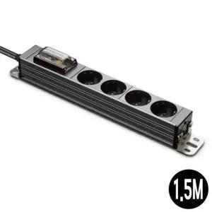 멀티코드 멀티탭 고용량 누전차단 콘센트 4구 (티타늄) 1.5M