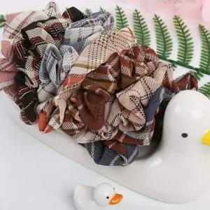 헤어끈 곱창밴드 당고머리밴드 체크 칼라 똥머리밴드 헤어곱창 ZF