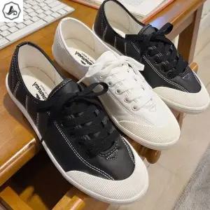 [애슬릿] 여성 스니커즈 레이스업 스티치 단화 운동화 발편한