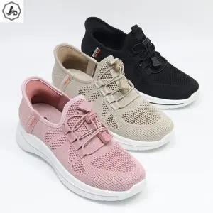 [애슬릿] 여성 러닝화 메쉬 끈없는 스토퍼 운동화 가벼운