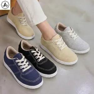 [애슬릿] 키높이 스니커즈 레이스업 통굽 운동화 발편한 6cm