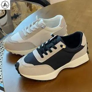 [애슬릿] 여성 운동화 끈없는 배색 밴딩 콤비 러닝화