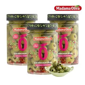 마다마 피티드 그린올리브 핑크페퍼콘N로즈마리 300g x 3개