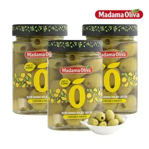 마다마 피티드 그린올리브 레몬슬라이스N민트 300g x 3개