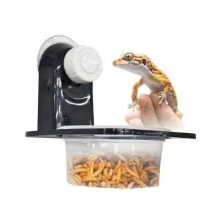 파충류 육지거북 크레 부착형 밥그릇 먹이 그릇 1구 키우기 사육장