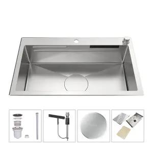 [전국설치] 백조씽크 사각씽크볼 RECO85W + 점보먹 배수구 + 폭포수전 구성품세트 HY