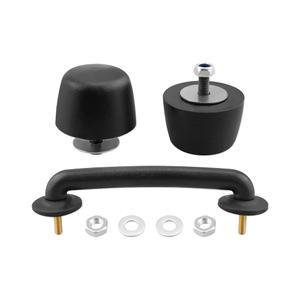 Hulyxayfave 전면 윈드실드 홀드 다운 브래킷, 후드 범프 스톱 고무 범퍼 쿠션, Jeep 랭글러 JK 1997-2018 TJ 1997-2006, 교체용 KJ71051BK 55176422