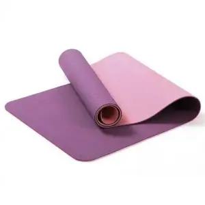 두꺼운 와이드 힐링데이 요가 매트 퍼플
