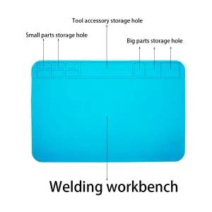 호환  BGA 납땜 스테이션 수리 절연 패드 절연 패드 책상 매트 유지 보수 플랫폼 내열성 히트건 300x200mm