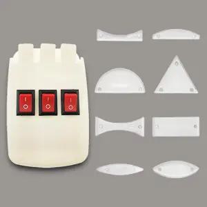 자기 물리 광학 실험 키트 굴절 반사기 삼각 프리즘 볼록 렌즈 오목 거울 선형 광원