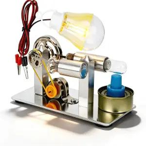 미니 스털링 엔진 물리 실험용 증기 모터 교육용 키트 DIY