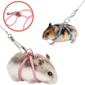 햄스터 외출 하네스 소형 동물 리드줄 고슴도치 기니피기 길이조절