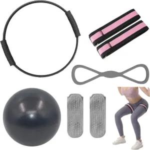 13.5인치 매직 서클 미니 볼 저항 밴드 프리미엄 액세서리가 포함된 여성용 Wavar 필라테스 에센셜 키트