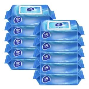 빈다 빅사이즈 엠보싱 물티슈 60매 300 X 200mm 캡형 10개