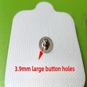 40pcs / 5x5cm 3.7mm 사각형 스터드 전극 패드 TENS EMS 장치 패치에 재사용 가능한 자체 접착